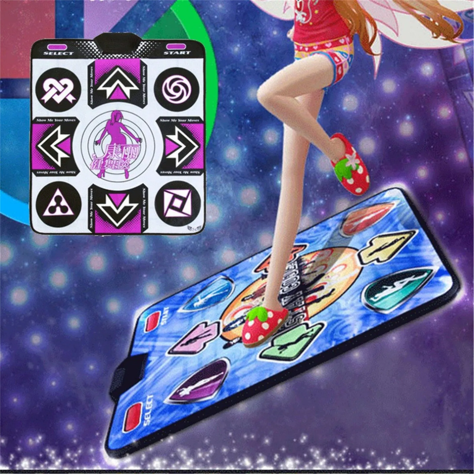 Single User Dance Game Mats Non-Slip Dancers Step Pads Sense Game English For PC TV Esterilla De Danza Somatosensorial Dance Pad
Single User Dance Game Mats Non-Slip Dancers Step Pads Sense Game English For PC TV Esterilla De Danza Somatosensorial Dance Pad