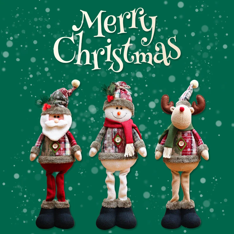 Новый год Рождество большие куклы оконные украшения рождественская елка игрушки