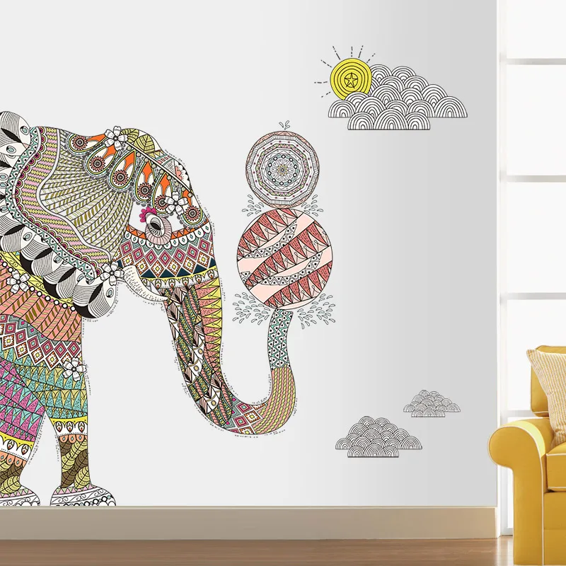 DIY Elephant Wall Stickers Decals for Furniture Home Decoration Accessories Living Room Beroom Office Bohemian Decor Aesthetic
DIY Elephant Wall Stickers Decals for Furniture Home Decoration Accessories Living Room Beroom Office Bohemian Decor Aesthetic