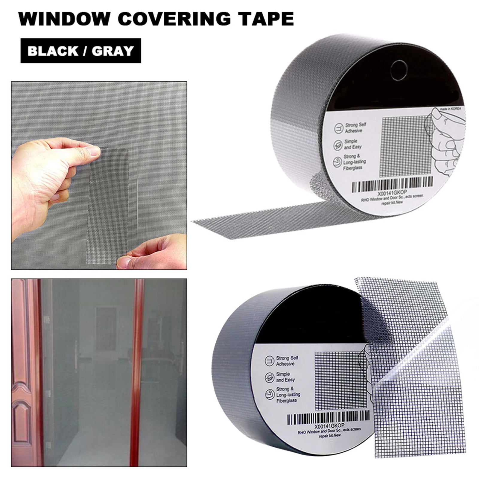 Strong Self Adhesive Window Screen Repair Tape Window Net Screen Repair Patch Covering Up Holes Tears Anti-Insect Mosquito Mesh
Strong Self Adhesive Window Screen Repair Tape Window Net Screen Repair Patch Covering Up Holes Tears Anti-Insect Mosquito Mesh