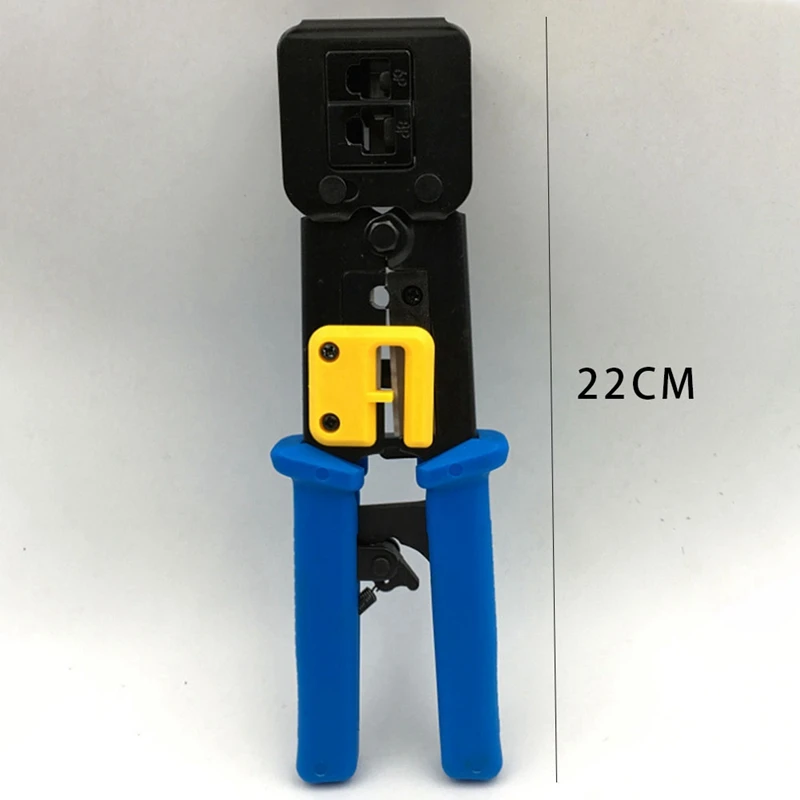 Crimping Tool for Cat5E/Cat6 RJ11/RJ12Through Hole Mesh Wire Pliers RJ45 Crimping Tool Kit
Crimping Tool for Cat5E/Cat6 RJ11/RJ12Through Hole Mesh Wire Pliers RJ45 Crimping Tool Kit