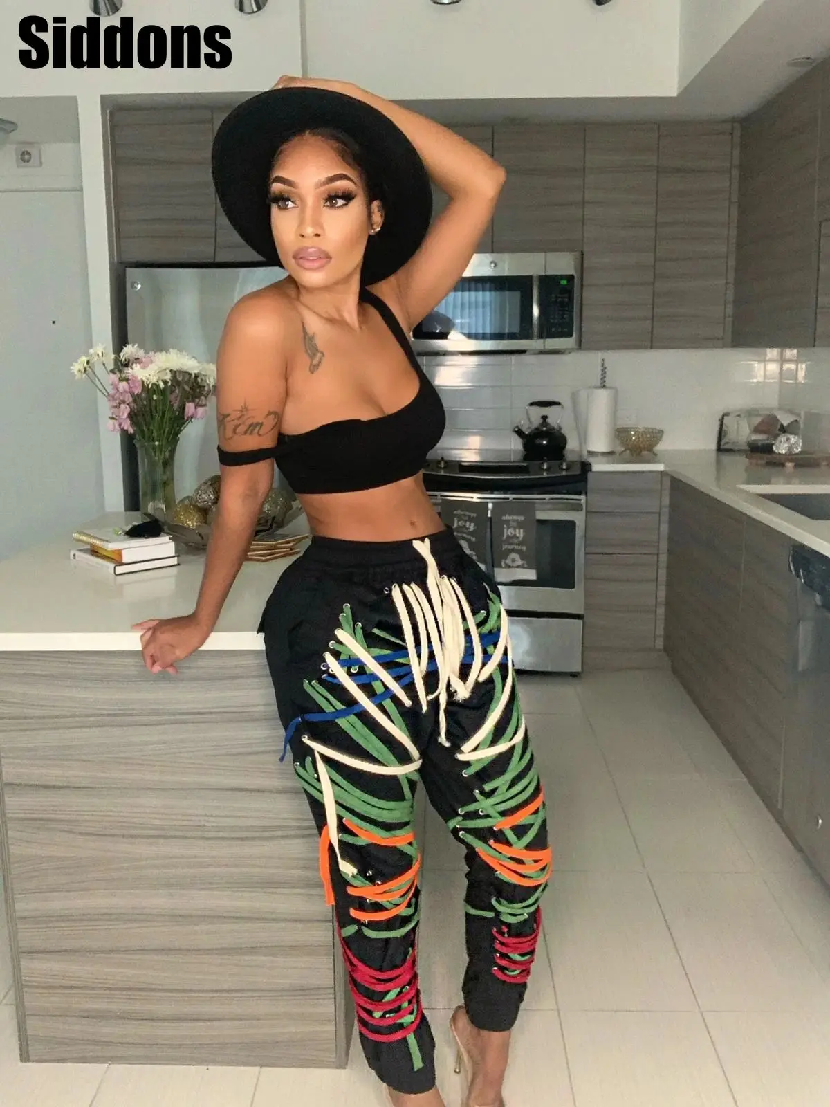 Casual Patchwork Bandage Black Pants For Women High Waist Plus Size Harem Pants Female 2020 Autumn Fashion New 2021
Casual Patchwork Bandage Black Pants For Women High Waist Plus Size Harem Pants Female 2020 Autumn Fashion New 2021