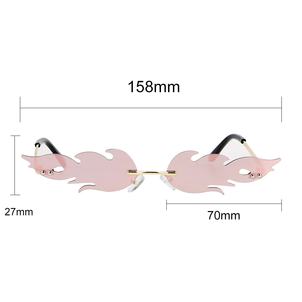 Trending Narrow UV 400 Car Driving Glasses Eyewear Goggle Rimless Streetwear Okra Wave Sunglasses Fire Flame Sunglasses
Trending Narrow UV 400 Car Driving Glasses Eyewear Goggle Rimless Streetwear Okra Wave Sunglasses Fire Flame Sunglasses
