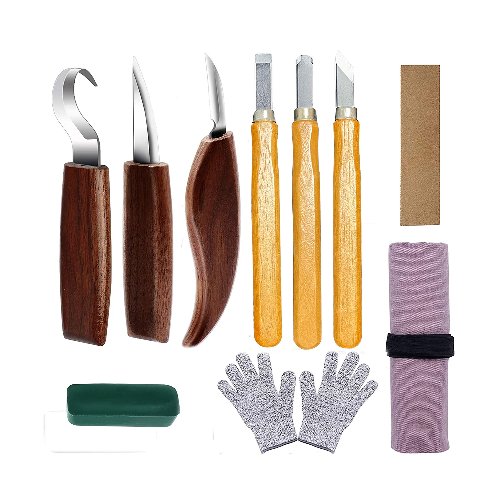 10 In 1 Wood Carving Tool Set Comfortable Hand Wood Carving Knife DIY Wood Cutting Hand Woodcarving Cutter Practical Wood Peeler
10 In 1 Wood Carving Tool Set Comfortable Hand Wood Carving Knife DIY Wood Cutting Hand Woodcarving Cutter Practical Wood Peeler