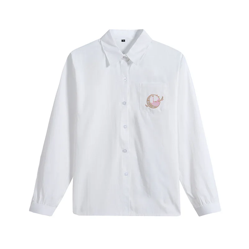 2021 Japanese Student School Uniforms Embroidered White Shirt Long Sleeve For Girl Pocket JK Sailor Suit Top Women College Style
2021 Japanese Student School Uniforms Embroidered White Shirt Long Sleeve For Girl Pocket JK Sailor Suit Top Women College Style