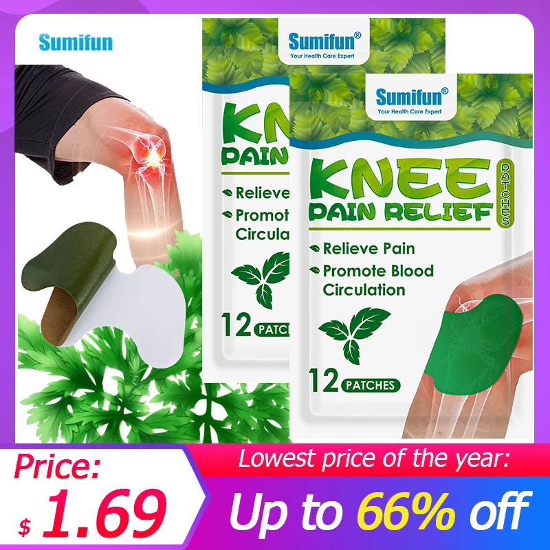 12Pcs/bag Sumifun Knee Relief Patches Medical Plaster Pain Patch for Joint Back Knee Rheumatism Arthritis Pain Relief Sticker
12Pcs/bag Sumifun Knee Relief Patches Medical Plaster Pain Patch for Joint Back Knee Rheumatism Arthritis Pain Relief Sticker
