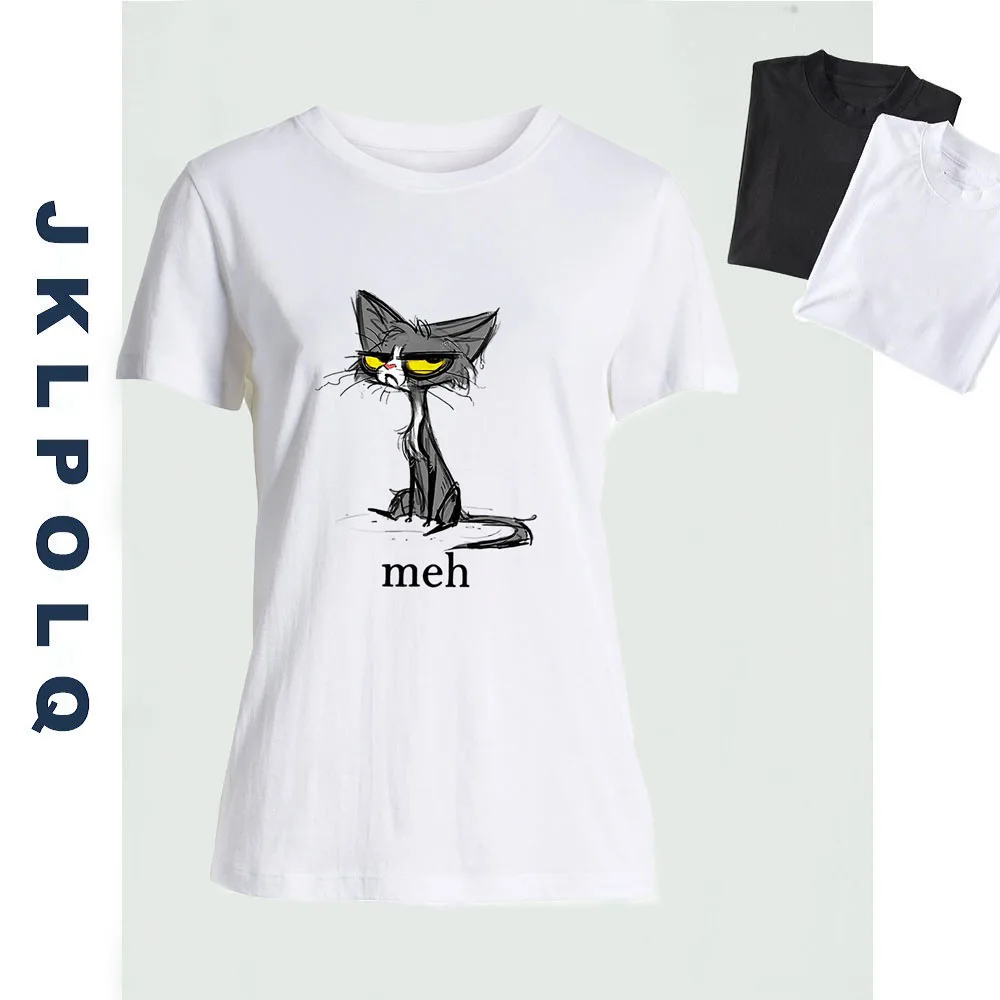 JKLPOLQ Summer Women's T-Shirt Meh Siamese Cat Gift for Cat Lovers Retro Short Sleeve Casual Harajuku Girls Tops
JKLPOLQ Summer Women's T-Shirt Meh Siamese Cat Gift for Cat Lovers Retro Short Sleeve Casual Harajuku Girls Tops