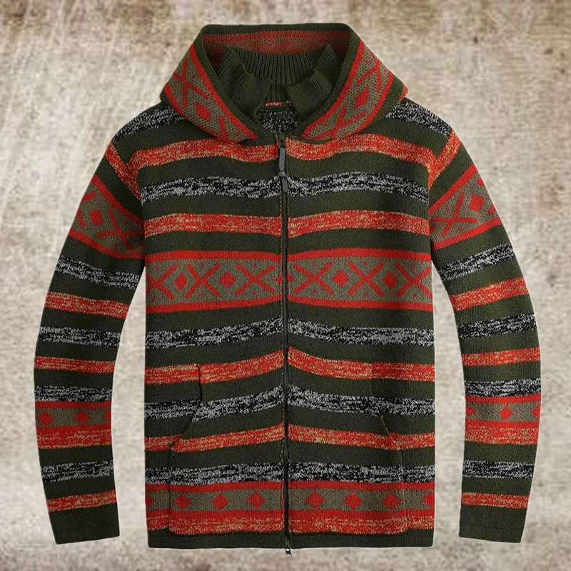 E-BAIHUI Sweater Men Striped Print Knitted Cardigan Long Sleeve Hooded Sweatshirt Zip Up Hoodies Casual Slim Oversized Knitwear
E-BAIHUI Sweater Men Striped Print Knitted Cardigan Long Sleeve Hooded Sweatshirt Zip Up Hoodies Casual Slim Oversized Knitwear