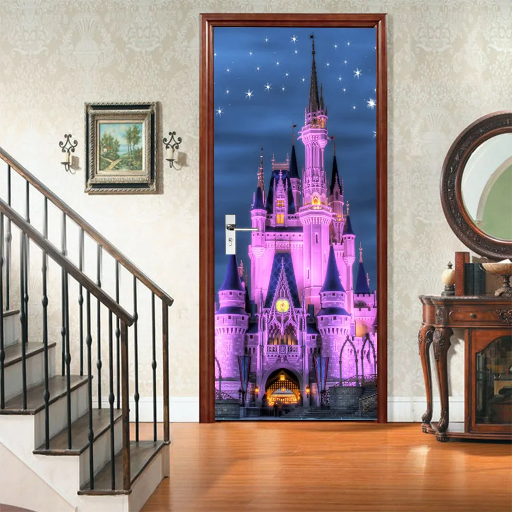 Glowing In The Night Castle Door Sticker Landscape Animal Flower Door Decoration Waterproof Removable Diy Self-Adhesive Mural
Glowing In The Night Castle Door Sticker Landscape Animal Flower Door Decoration Waterproof Removable Diy Self-Adhesive Mural