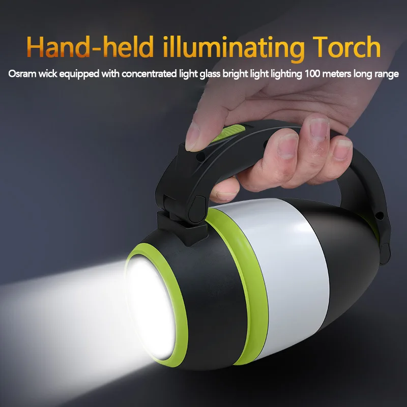 Outdoor Camping Tent Light USB Charging Table Lamp 3 Mode Portable Lantern Emergency Bulb Flashlight For BBQ Night Fishing