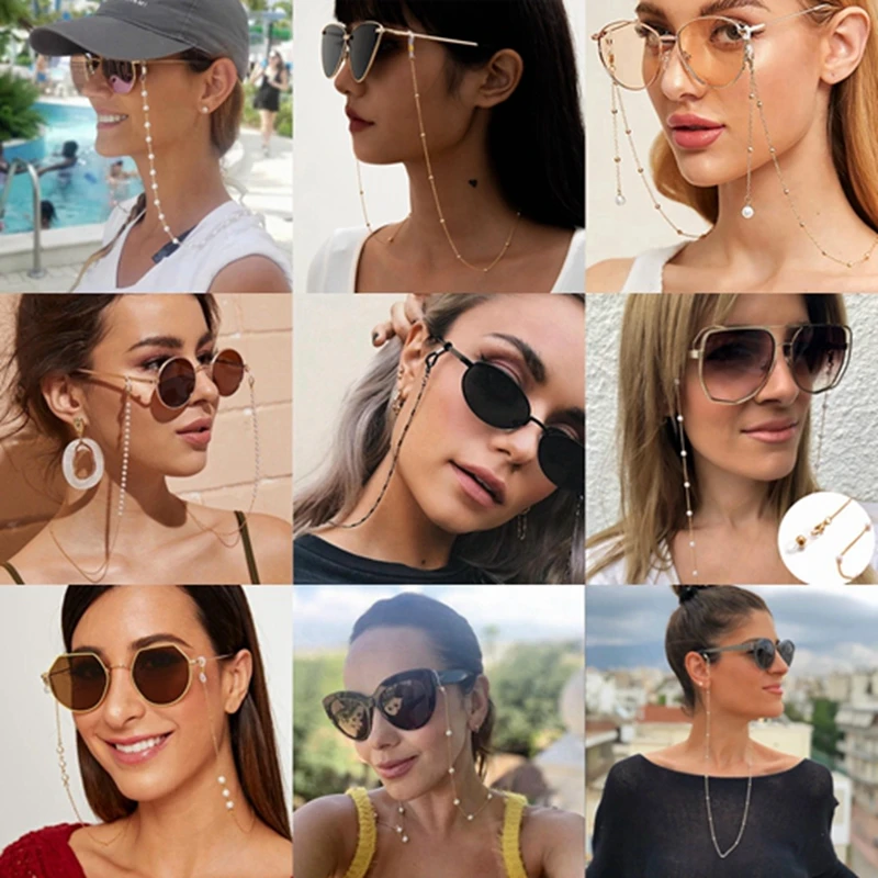 1Pcs Women Fashion Pearls Sunglasses Chains Gold Glasses Chain Eyeglasses Holder Necklace Eyewear Retainer Accessories Jewelry 
1Pcs Women Fashion Pearls Sunglasses Chains Gold Glasses Chain Eyeglasses Holder Necklace Eyewear Retainer Accessories Jewelry