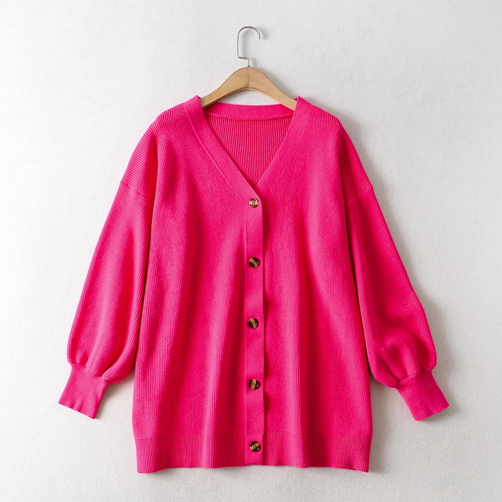 Женский свободный вязаный кардиган Tangada, толстый винтажный Кардиган с длинным рукавом, на пуговицах, верхняя одежда, AI01, 2022 
Женский свободный вязаный кардиган Tangada, толстый винтажный Кардиган с длинным рукавом, на пуговицах, верхняя одежда, AI01, 2022