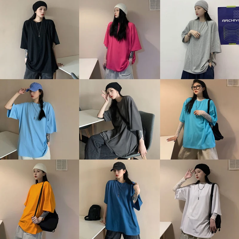 Black Short-Sleeved T-shirt Women's Summer New Korean Style Loose All-Match Simple Solid Color Student Top Ins Fashion
Black Short-Sleeved T-shirt Women's Summer New Korean Style Loose All-Match Simple Solid Color Student Top Ins Fashion