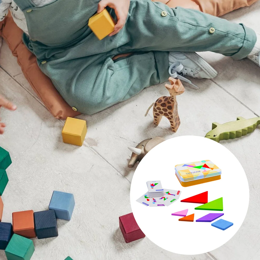 1 Набор, деревянные головоломки для детей 
1 Набор, деревянные головоломки для детей