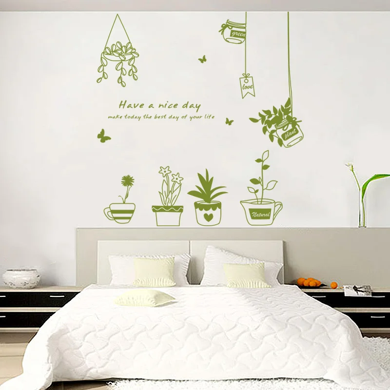 Pastoral style Potted basket combination wall stickers living room home decoration art decals wallpaper glass window sticker
Pastoral style Potted basket combination wall stickers living room home decoration art decals wallpaper glass window sticker