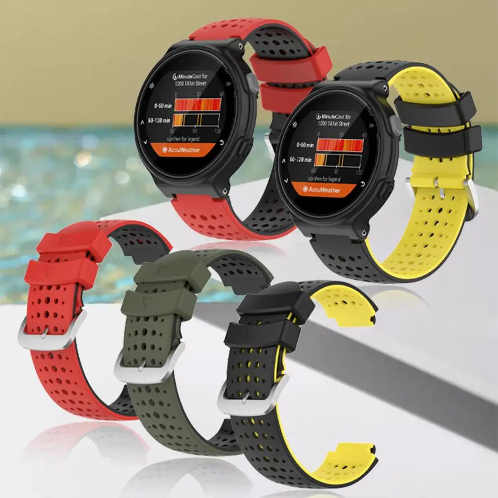 Watchband Replacement Adjustable Silicone Dual Color Wristwatch Band Strap for Garmin 220 230 235 235lite 620 630 735xt
Watchband Replacement Adjustable Silicone Dual Color Wristwatch Band Strap for Garmin 220 230 235 235lite 620 630 735xt