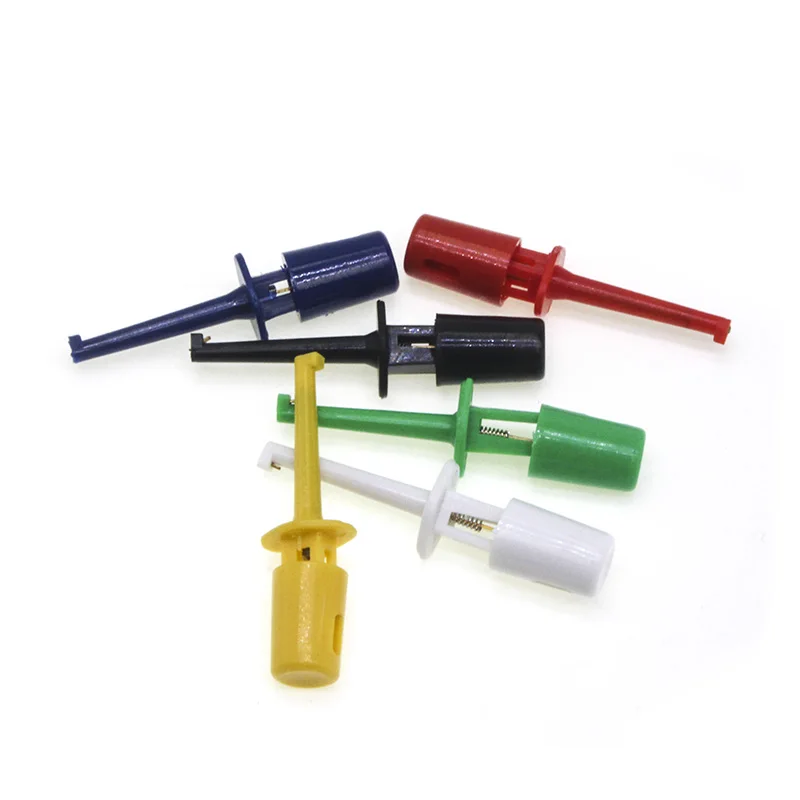 Mini 12Pcs Single Test Hook Clip Test Probe For Electronic Testing IC Grabber Large Crocodile Clip Hook Test Clip Repair Tool
Mini 12Pcs Single Test Hook Clip Test Probe For Electronic Testing IC Grabber Large Crocodile Clip Hook Test Clip Repair Tool