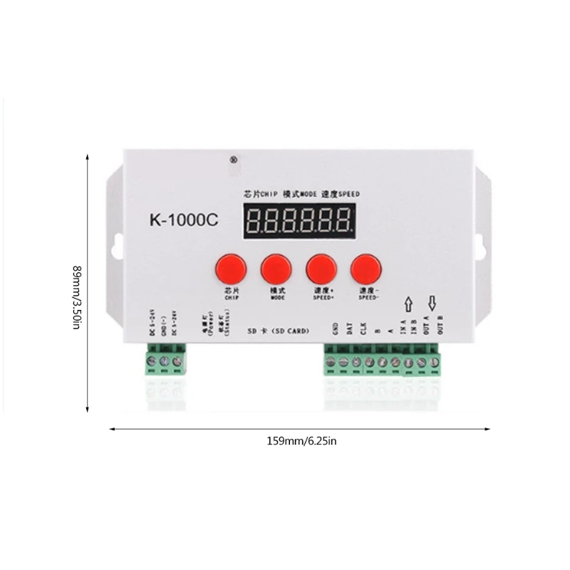 Full-color Lantern Pixels Program Controller Programmable Compatible for K1000C DMX512 Intelligent Lighting Upgrade Card
Full-color Lantern Pixels Program Controller Programmable Compatible for K1000C DMX512 Intelligent Lighting Upgrade Card