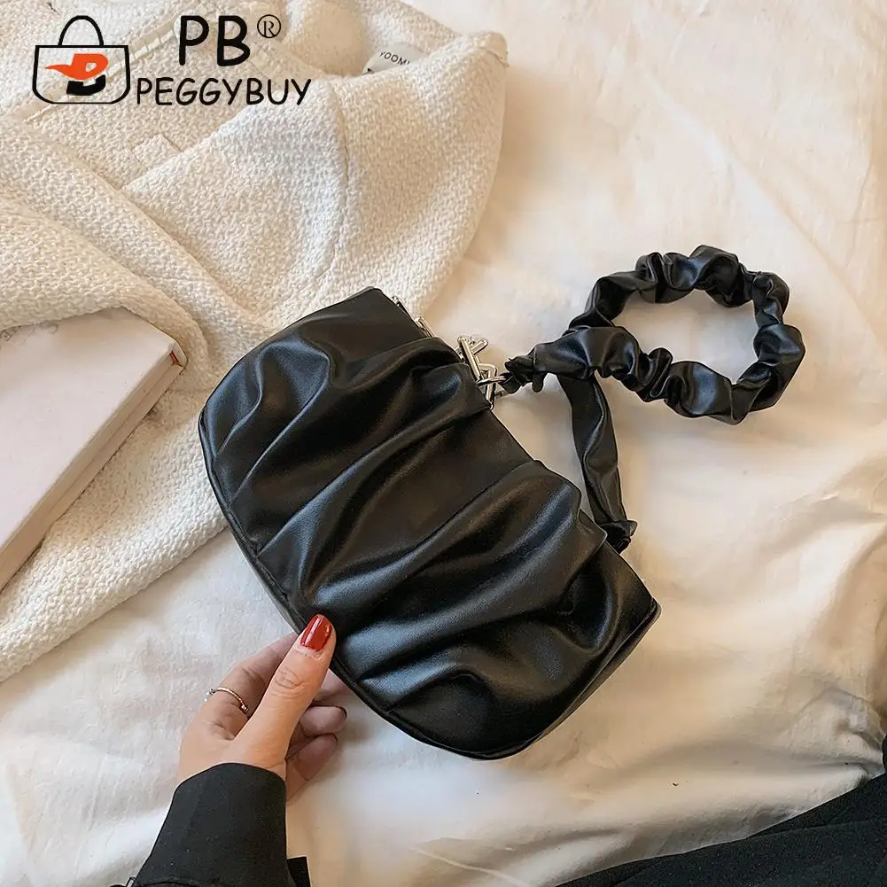 New Casual Pure Color Handbag Purse Fashion Women PU Leather Pleated Underarm Bag Chain Solid Color Shoulder Bags
New Casual Pure Color Handbag Purse Fashion Women PU Leather Pleated Underarm Bag Chain Solid Color Shoulder Bags