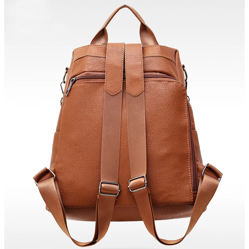 Luxury Women Backpack 2021 Vintage Travel PU Leather Backpack Large Capacity Bookbag High Quality School Bags For Teenage Girls
Luxury Women Backpack 2021 Vintage Travel PU Leather Backpack Large Capacity Bookbag High Quality School Bags For Teenage Girls