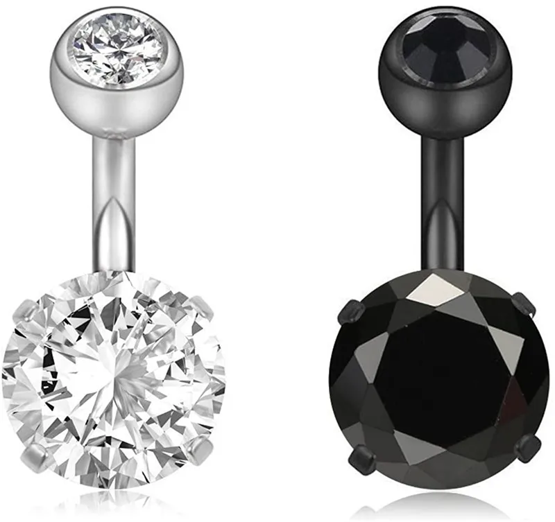 14G Short Belly Button Rings 6mm 1/4in Surgical Stainless Steel CZ Navel Belly Rings Earrings
14G Short Belly Button Rings 6mm 1/4in Surgical Stainless Steel CZ Navel Belly Rings Earrings