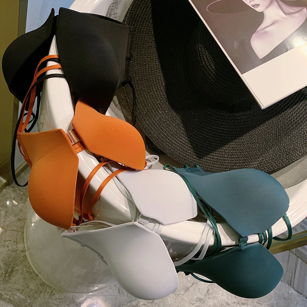 Euplectella переснованные ленты Красота обратно спортивный бюстгальтер бесшовный тонкий, съёмные лямки, мягкие удобные Bralette застежка спереди ни... 
Euplectella переснованные ленты Красота обратно спортивный бюстгальтер бесшовный тонкий, съёмные лямки, мягкие удобные Bralette застежка спереди ни...