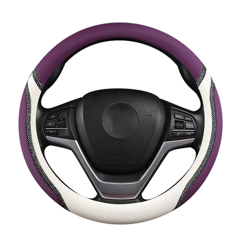 QFHETJIE Car Steering Wheel Cover 9 Colors Faux Leather Four Seasons Universal Dynamic Fiber Leather Embossed Car Handle Cover
QFHETJIE Car Steering Wheel Cover 9 Colors Faux Leather Four Seasons Universal Dynamic Fiber Leather Embossed Car Handle Cover