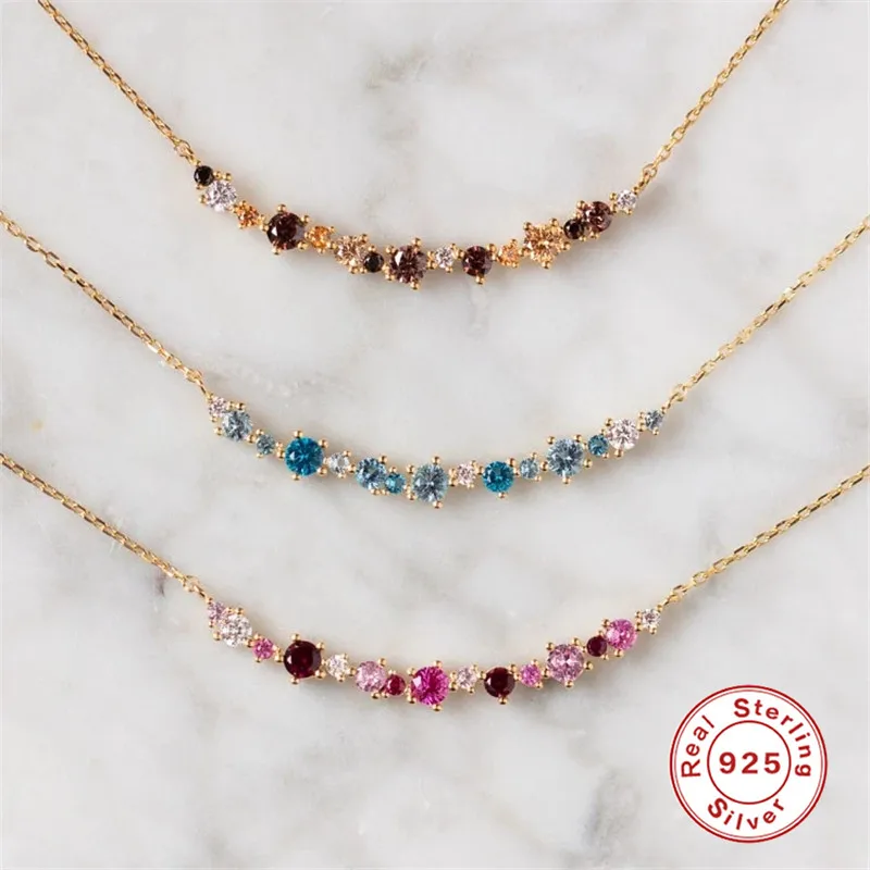 BOAKO Plata De Ley 925 Necklace For Women 2021 Jewelry on the Neck Chain 12 Colors Stones Choker Clavicle Mujer Collares Bijoux
BOAKO Plata De Ley 925 Necklace For Women 2021 Jewelry on the Neck Chain 12 Colors Stones Choker Clavicle Mujer Collares Bijoux