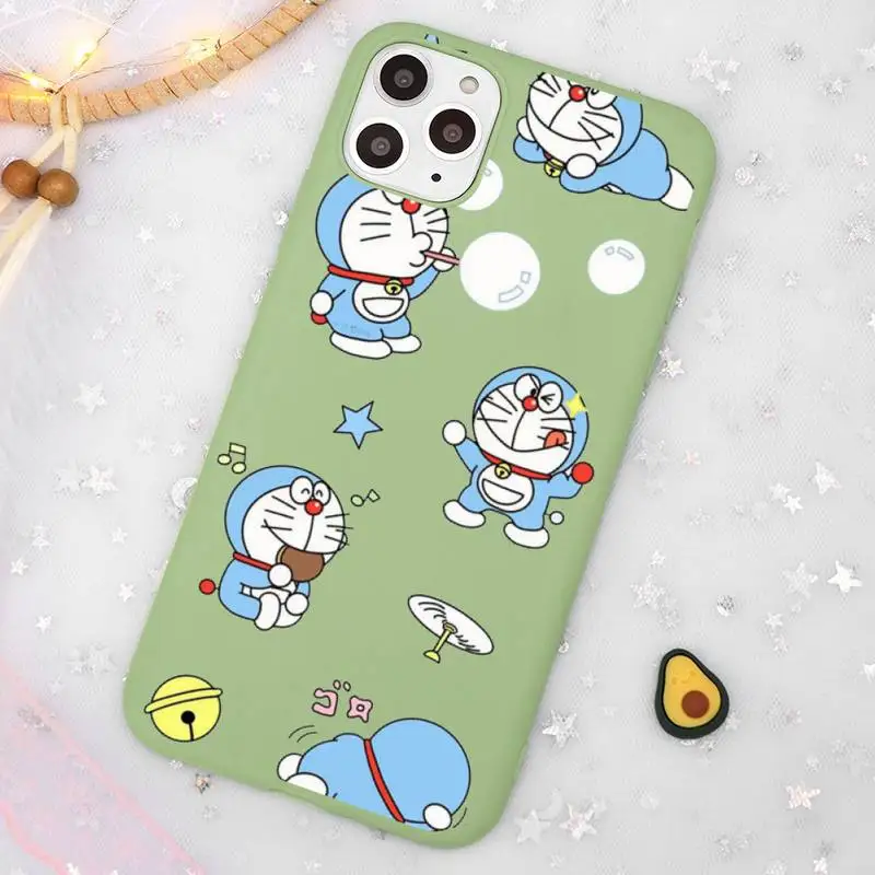 Cute Cartoon Doraemon Robot cat Phone Case Candy Color Green for iPhone 11 12 pro XS MAX 8 7 6 6S Plus X SE 2020 XR
Cute Cartoon Doraemon Robot cat Phone Case Candy Color Green for iPhone 11 12 pro XS MAX 8 7 6 6S Plus X SE 2020 XR