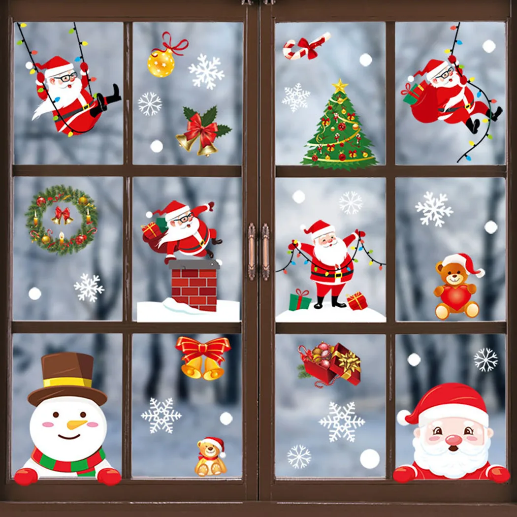 1Set Christmas Window Sticker Reusable Merry Christmas Stickers Snowflake Snowman Santa Claus Elk Store Decal Xmas Home Decor
1Set Christmas Window Sticker Reusable Merry Christmas Stickers Snowflake Snowman Santa Claus Elk Store Decal Xmas Home Decor