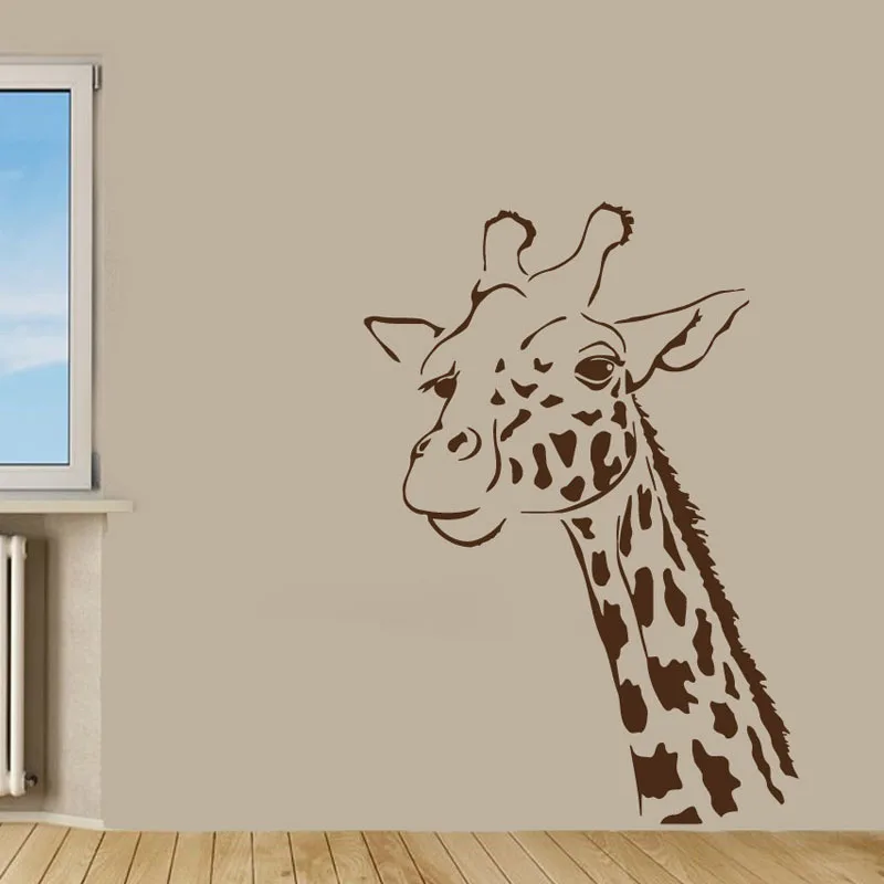 Giraffes Wall Decals Decor Giraffe Head Art Wall Stickers Vinyl Sticker Living Room Decorations Removable Hot Sale
Giraffes Wall Decals Decor Giraffe Head Art Wall Stickers Vinyl Sticker Living Room Decorations Removable Hot Sale