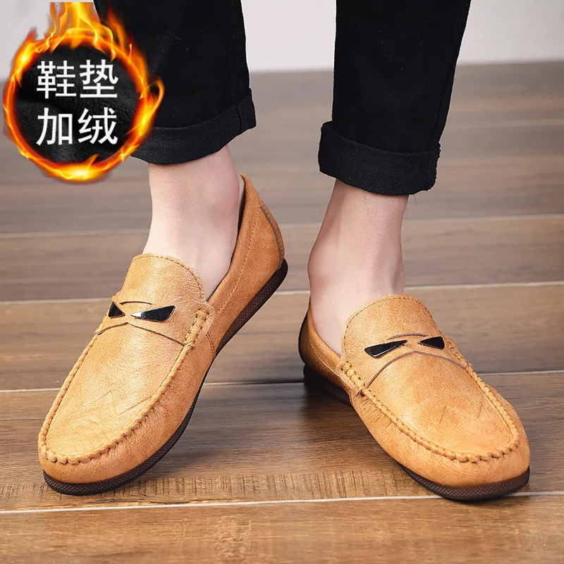 Men Winter Plush Warm Casual Shoes Simple Style New Fashion Cold-proof Pu Leather Loafer Moccasins Male Slip-on Leisure Footwear
Men Winter Plush Warm Casual Shoes Simple Style New Fashion Cold-proof Pu Leather Loafer Moccasins Male Slip-on Leisure Footwear