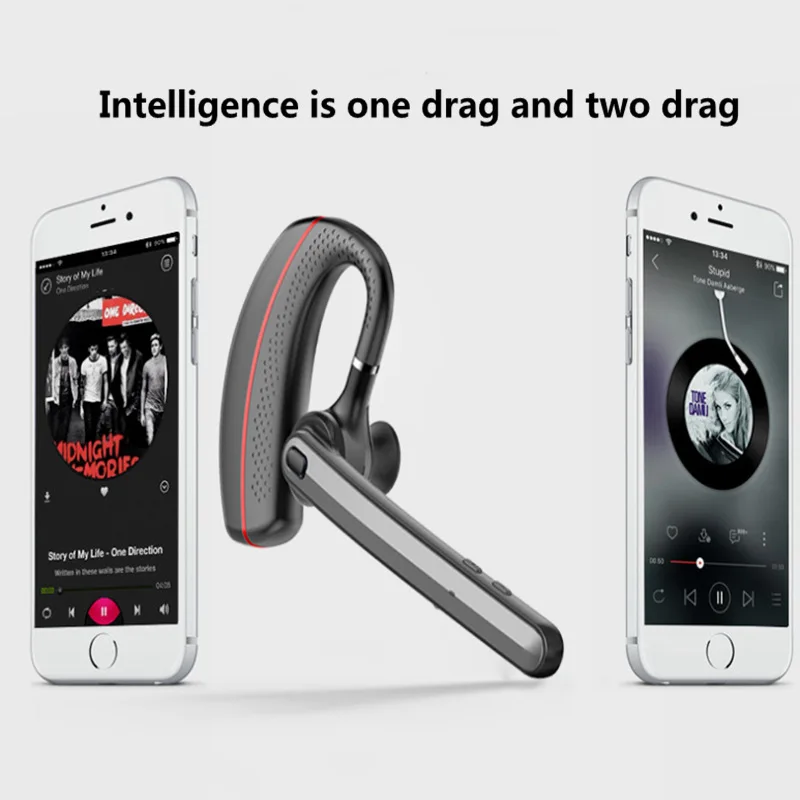 Полностью Беспроводная bluetooth-гарнитура для бега спорт одно ухо бизнес ушной