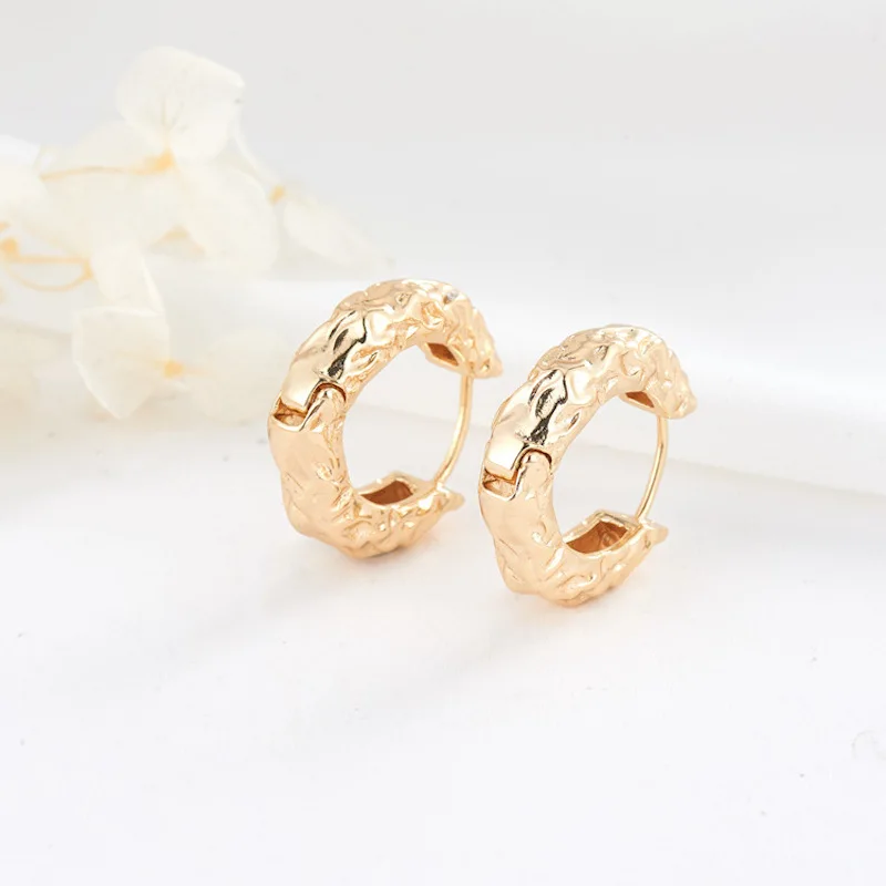 14k Simple Women's Jewelry Golden Geometric Hoop Round Earrings Retro Ins Earrings Party Accessories
14k Simple Women's Jewelry Golden Geometric Hoop Round Earrings Retro Ins Earrings Party Accessories