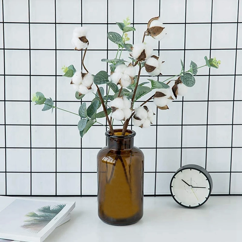 8 Pcs Artificial Flower Cotton Branches with Eucalyptus Leaves for Home, Party, Wedding, DIY Display Floral Decoration
8 Pcs Artificial Flower Cotton Branches with Eucalyptus Leaves for Home, Party, Wedding, DIY Display Floral Decoration
