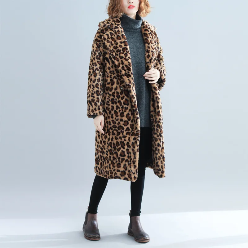 2019 Fashion Loose-Fit Thick Jacket Classic Overcoats Long Fluffy Leopard Warm Fat Faux Fur Thick Korean-Style Cotton Outerwear
2019 Fashion Loose-Fit Thick Jacket Classic Overcoats Long Fluffy Leopard Warm Fat Faux Fur Thick Korean-Style Cotton Outerwear