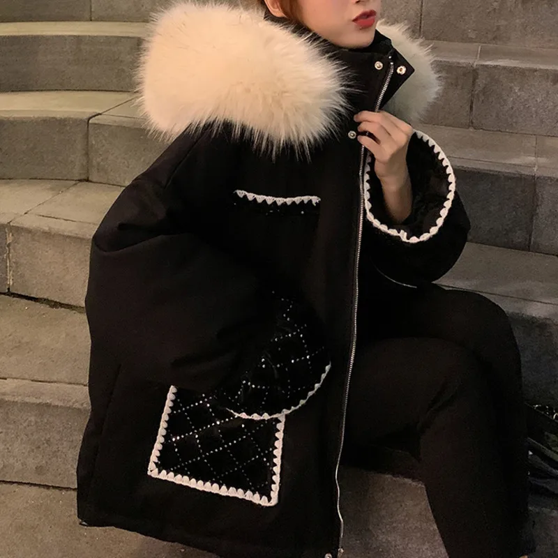 Cotton Padded Coat Winter Jacket Women 2021 New Korean Loose Thickened Warm Hooded Outerwear Short Student Veste Femme
Cotton Padded Coat Winter Jacket Women 2021 New Korean Loose Thickened Warm Hooded Outerwear Short Student Veste Femme