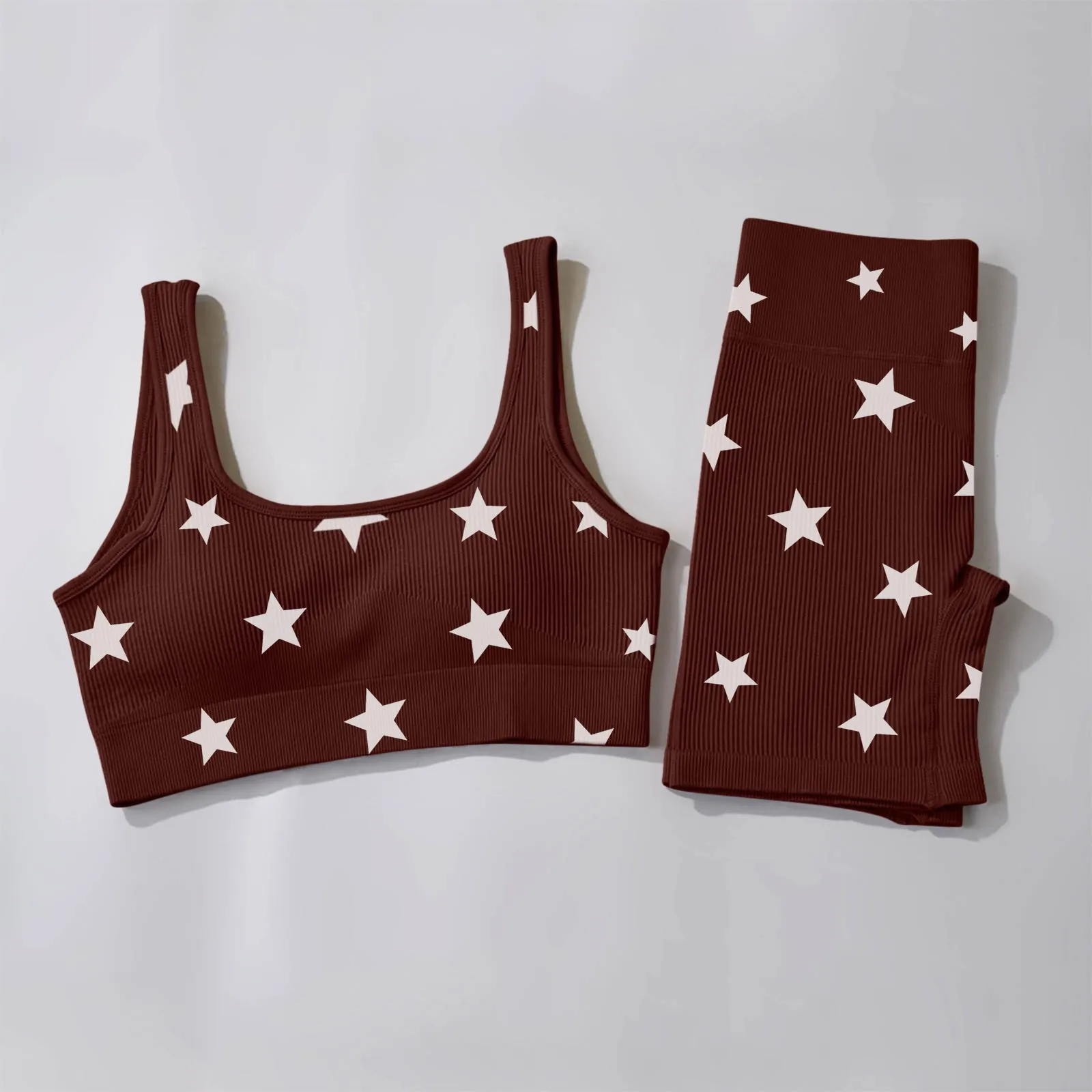 Women Yoga Sets Yoga Shorts Elastic Sports Push-up Bras Gym Clothes Fitness Sportswear Stars Printed Workout Sports Suits New
Women Yoga Sets Yoga Shorts Elastic Sports Push-up Bras Gym Clothes Fitness Sportswear Stars Printed Workout Sports Suits New