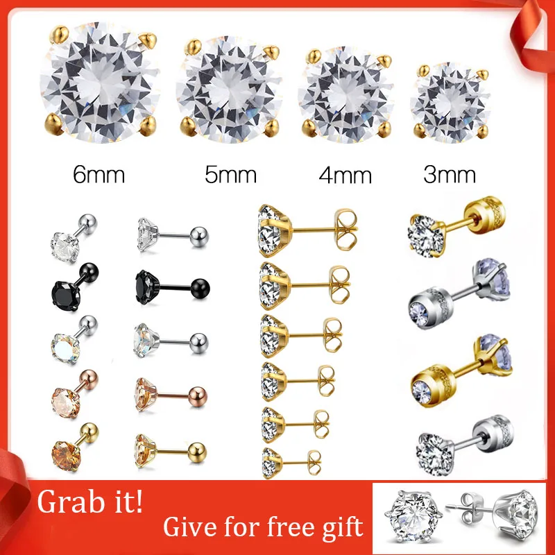 free shipping items one pair zirconia jewelry stud earrings for women black gold white green blue stainless steel korean 0.8/1mm
free shipping items one pair zirconia jewelry stud earrings for women black gold white green blue stainless steel korean 0.8/1mm