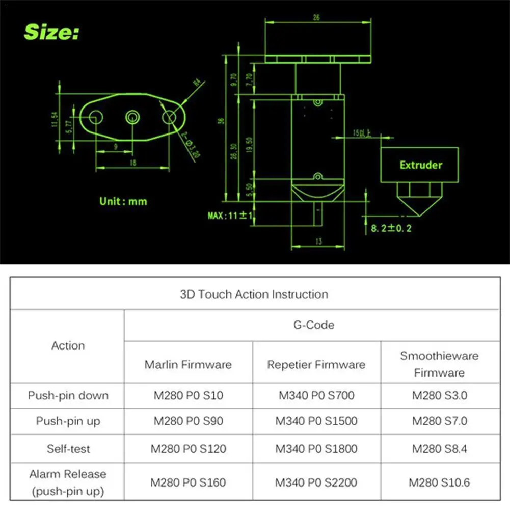 Auto-leveling Sensor 3D Printer Accessory Model Is 3 Bed I3 Pro Tevo Ender Reprap Anet For Printing Leveling Mk8 Hot Sensor Y9S3
Auto-leveling Sensor 3D Printer Accessory Model Is 3 Bed I3 Pro Tevo Ender Reprap Anet For Printing Leveling Mk8 Hot Sensor Y9S3
