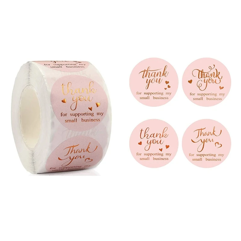2022 New Lovely Pink Thank You Card Label Sticker Gold Foil Theme for Bakery Dessert Shop
2022 New Lovely Pink Thank You Card Label Sticker Gold Foil Theme for Bakery Dessert Shop