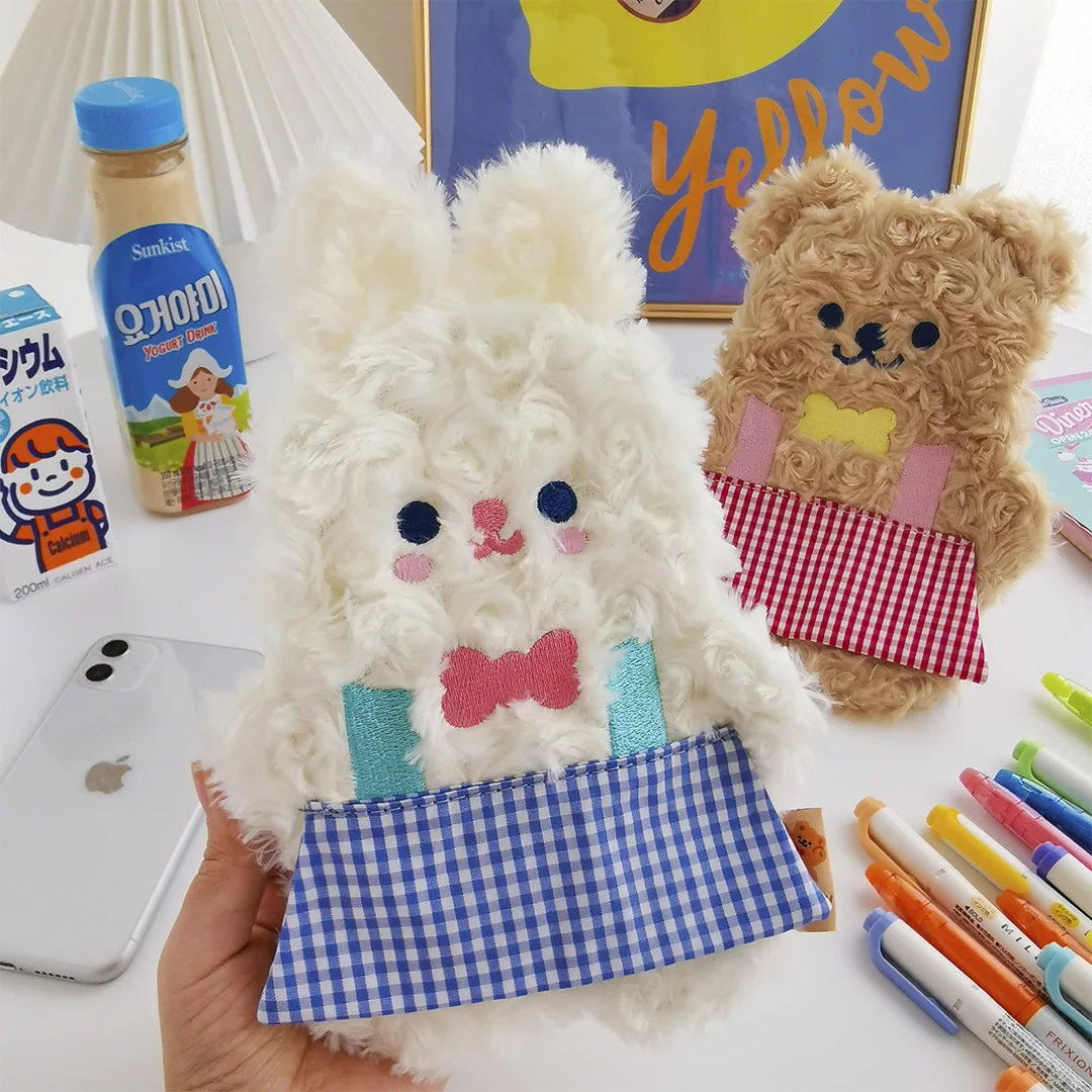 W&G Milkjoy Plaid Skirt Bear Plush Pencil Case Animal Shape Pencil Case Girl Student Stationery Storage Bag Kawaii 2021 
W&G Milkjoy Plaid Skirt Bear Plush Pencil Case Animal Shape Pencil Case Girl Student Stationery Storage Bag Kawaii 2021