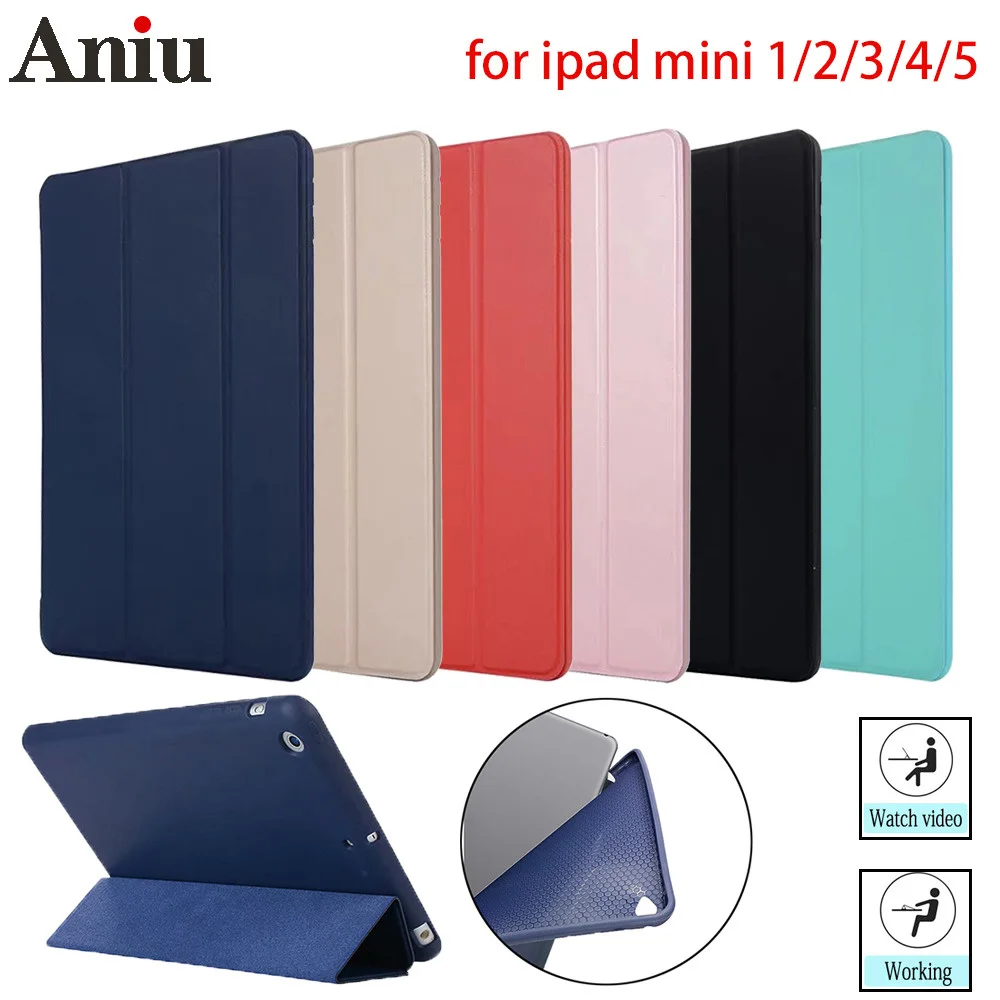 Чехол для iPad Mini 5 4 3 2, чехол из искусственной кожи, силиконовая Мягкая задняя крышка с подставкой, смарт-чехол с автоматическим сном для iPad Mini4...
Чехол для iPad Mini 5 4 3 2, чехол из искусственной кожи, силиконовая Мягкая задняя крышка с подставкой, смарт-чехол с автоматическим сном для iPad Mini4...