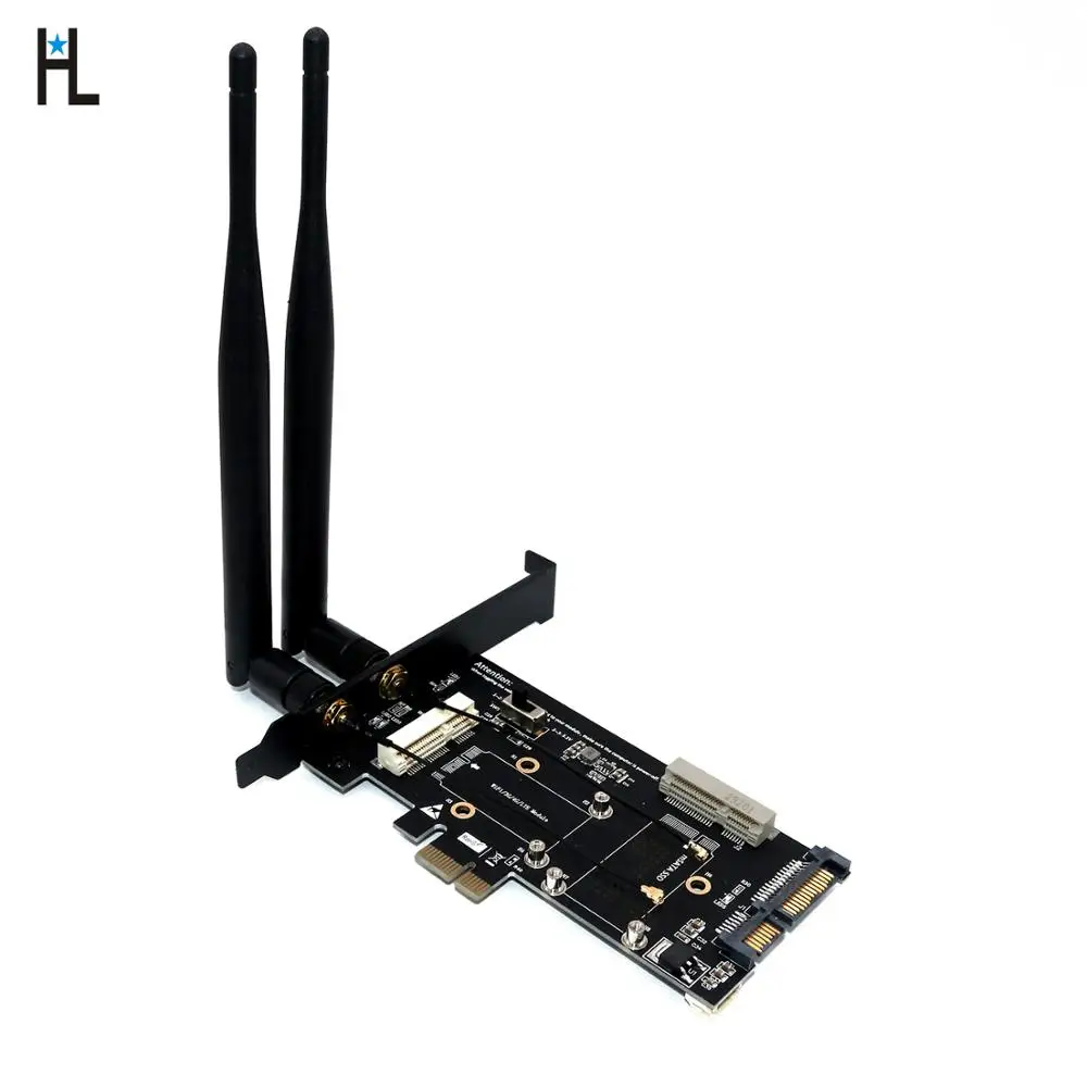 Mini PCI-E/ mSATA SSD для PCI-E и SATA 2 5 адаптер со слотом SIM-карты Wi-Fi/ 3G/4G/LTE/ Msata | Компьютеры