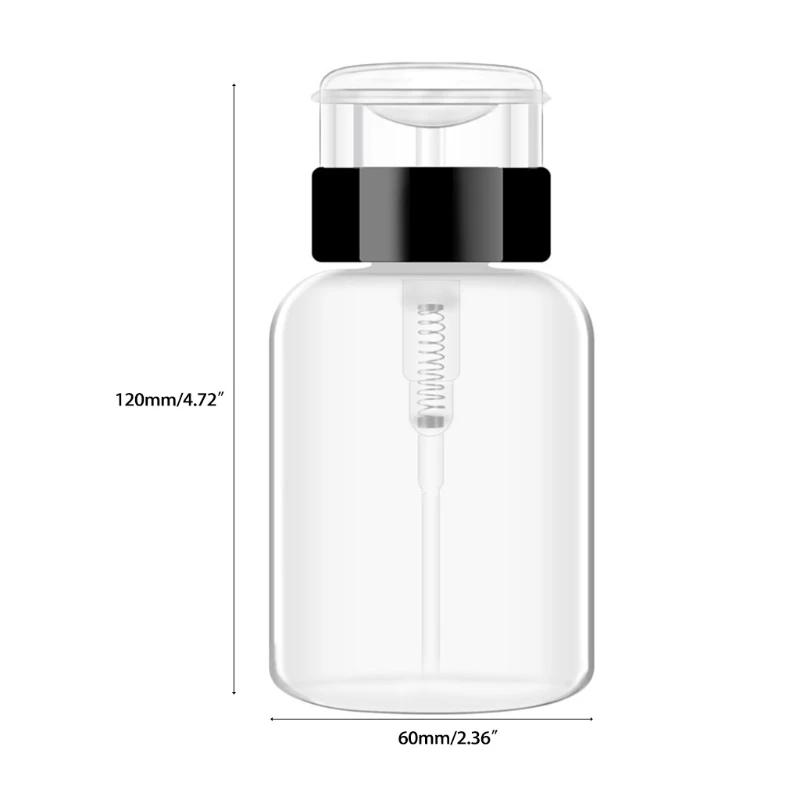 200ml Push Down Dispenser Nail Polish Remover Pump Empty Bottle Dispensers Liquid Bottles Container for Salon Home Use
200ml Push Down Dispenser Nail Polish Remover Pump Empty Bottle Dispensers Liquid Bottles Container for Salon Home Use