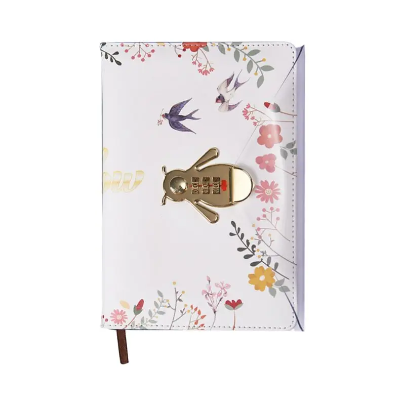 Flower Notebook with Password Lock Leather Travel Sketching Diary Planner Notepad for business Writing P9YA
Flower Notebook with Password Lock Leather Travel Sketching Diary Planner Notepad for business Writing P9YA