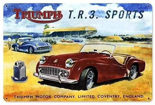 Wall Decor Tin Sign Triumph Tr3 Garage Indoor Bar Poster Home Beer Shop Man Cave 12 x 8 Inch Metal Signs
Wall Decor Tin Sign Triumph Tr3 Garage Indoor Bar Poster Home Beer Shop Man Cave 12 x 8 Inch Metal Signs