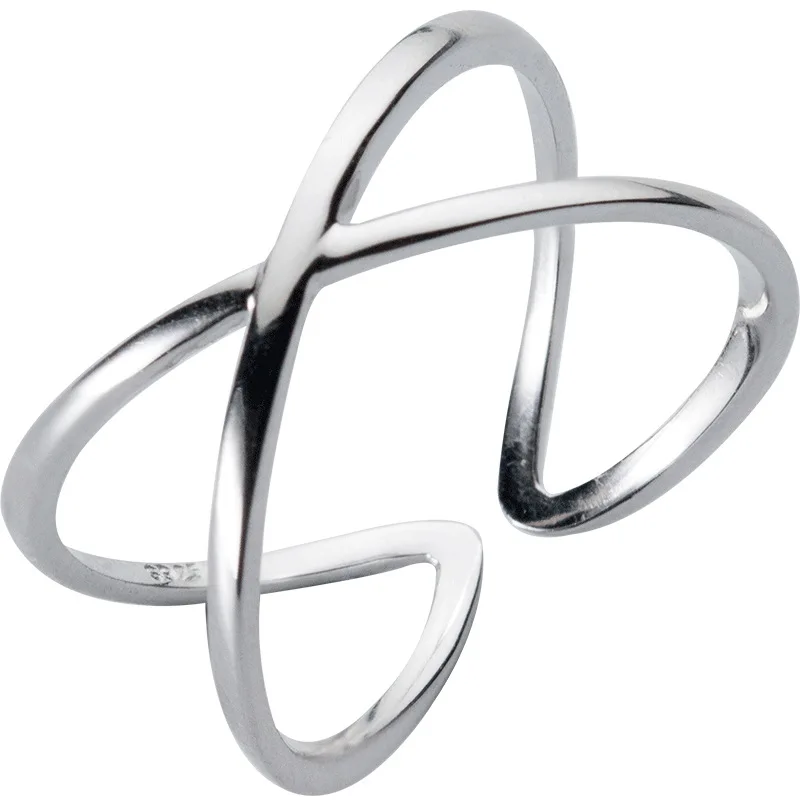 Banru Vintage 100% 925 Sterling Silver Geometric Personality Cross X-Shaped Opening Rings for Women Fine Jewelry Trendy 2021
Banru Vintage 100% 925 Sterling Silver Geometric Personality Cross X-Shaped Opening Rings for Women Fine Jewelry Trendy 2021