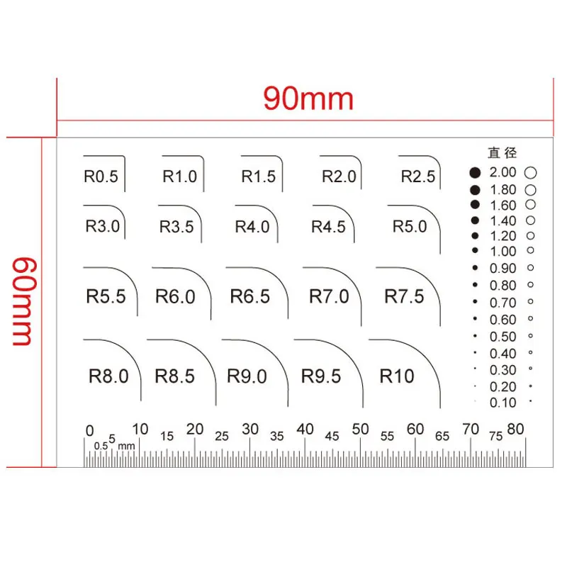 Factory Quality Inspection Standard Fillet Gauge Radius Diameter Measuring Instrument R Miter Square Angle Gauge R 0.1mm -R 50mm
Factory Quality Inspection Standard Fillet Gauge Radius Diameter Measuring Instrument R Miter Square Angle Gauge R 0.1mm -R 50mm