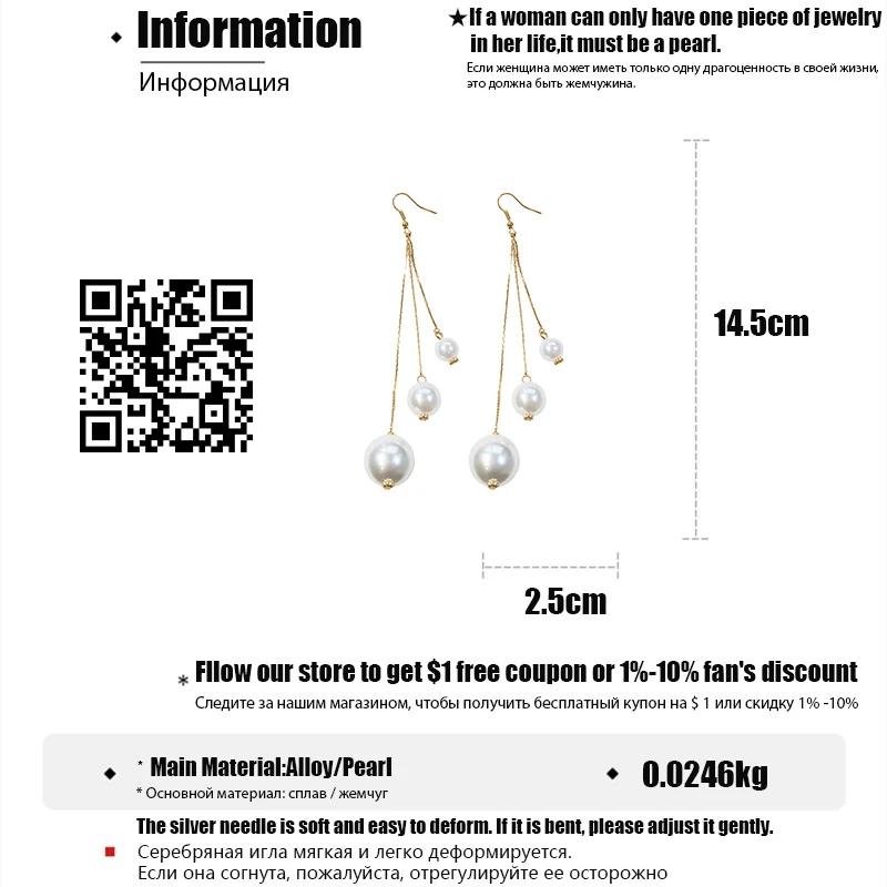 DREJEW Big Small Gold Silver Pearl Statement Dangle Earrings Long Tassel Chain Hook Drop Earrings Women Fashion Wedding Jewelry
DREJEW Big Small Gold Silver Pearl Statement Dangle Earrings Long Tassel Chain Hook Drop Earrings Women Fashion Wedding Jewelry